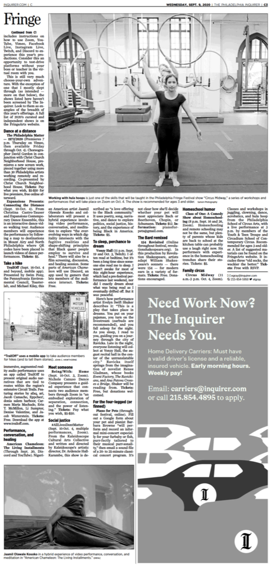 Philadelphia Inquirer, second page